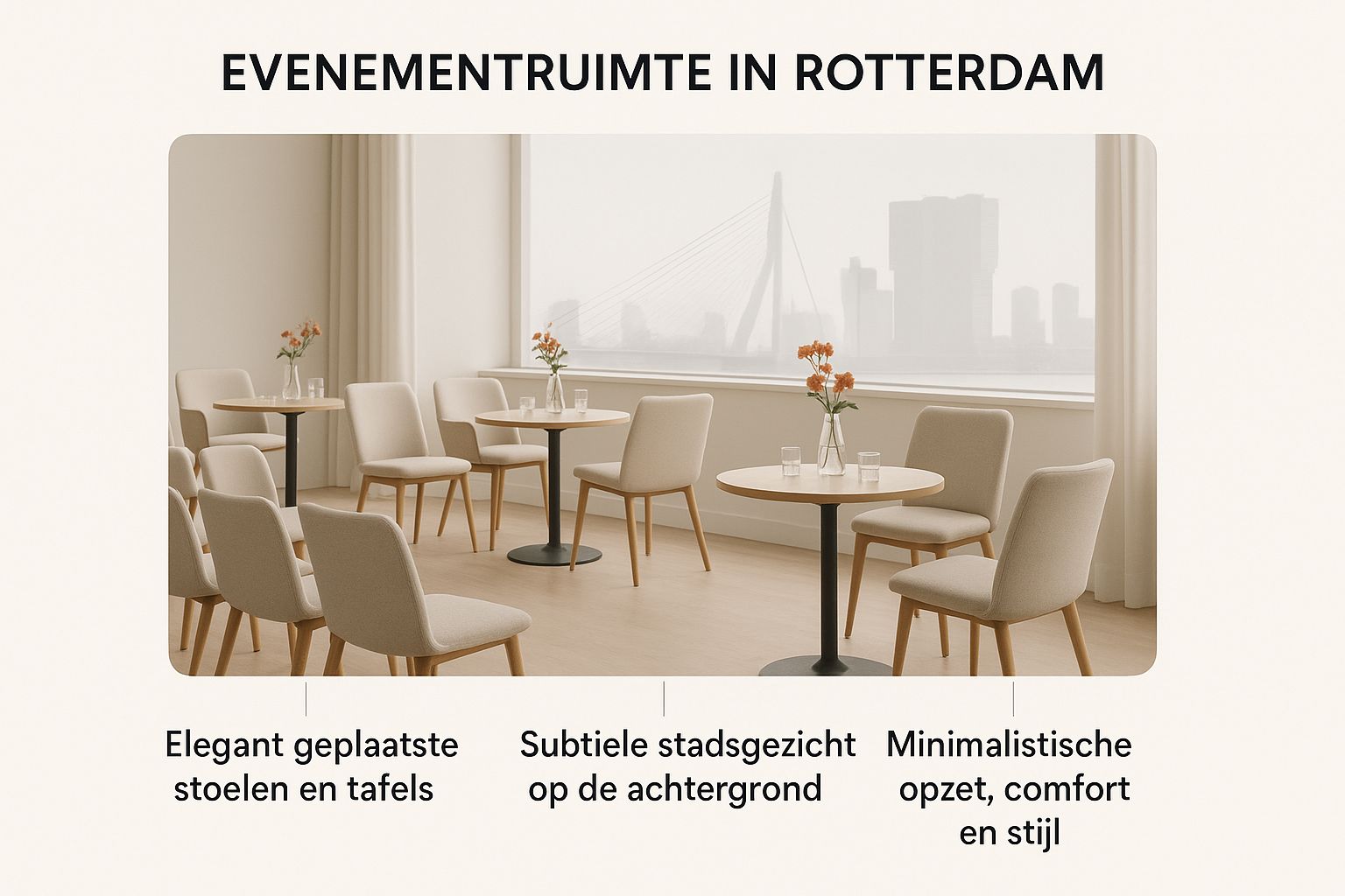 Infographic about stoelen en tafels huren rotterdam