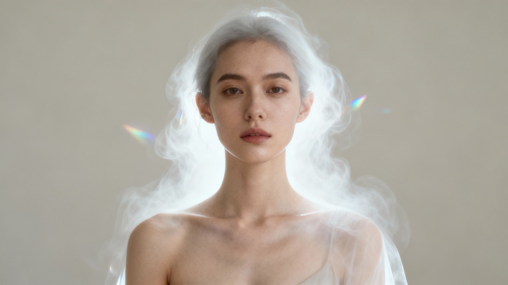 Helder wit licht door prisma