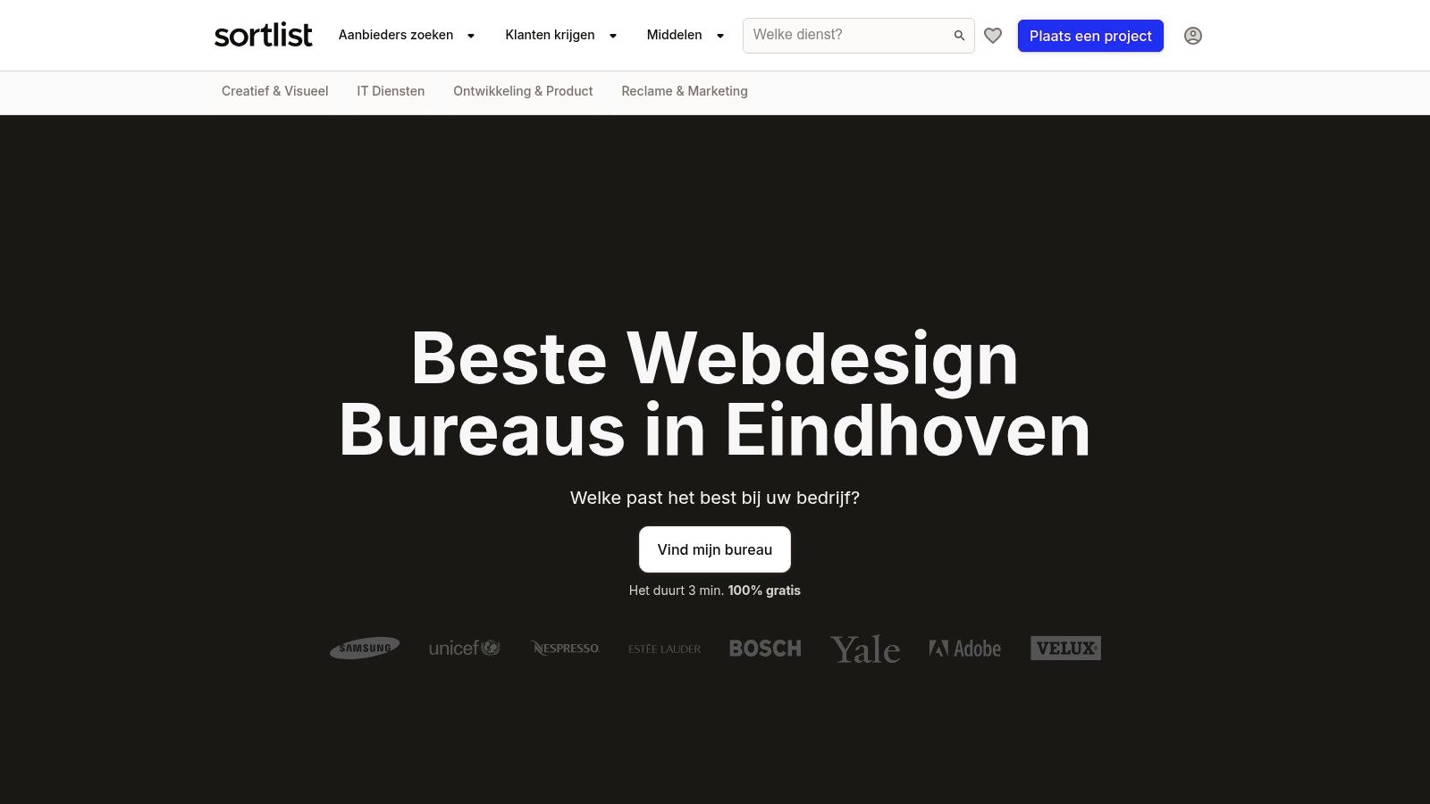 Sortlist – De 10 beste Webdesign Bureaus in Eindhoven