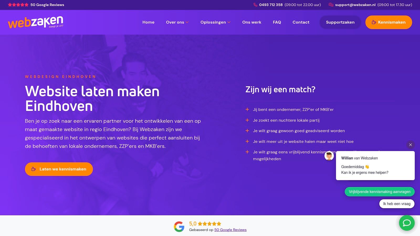 Webzaken – Website laten maken Eindhoven