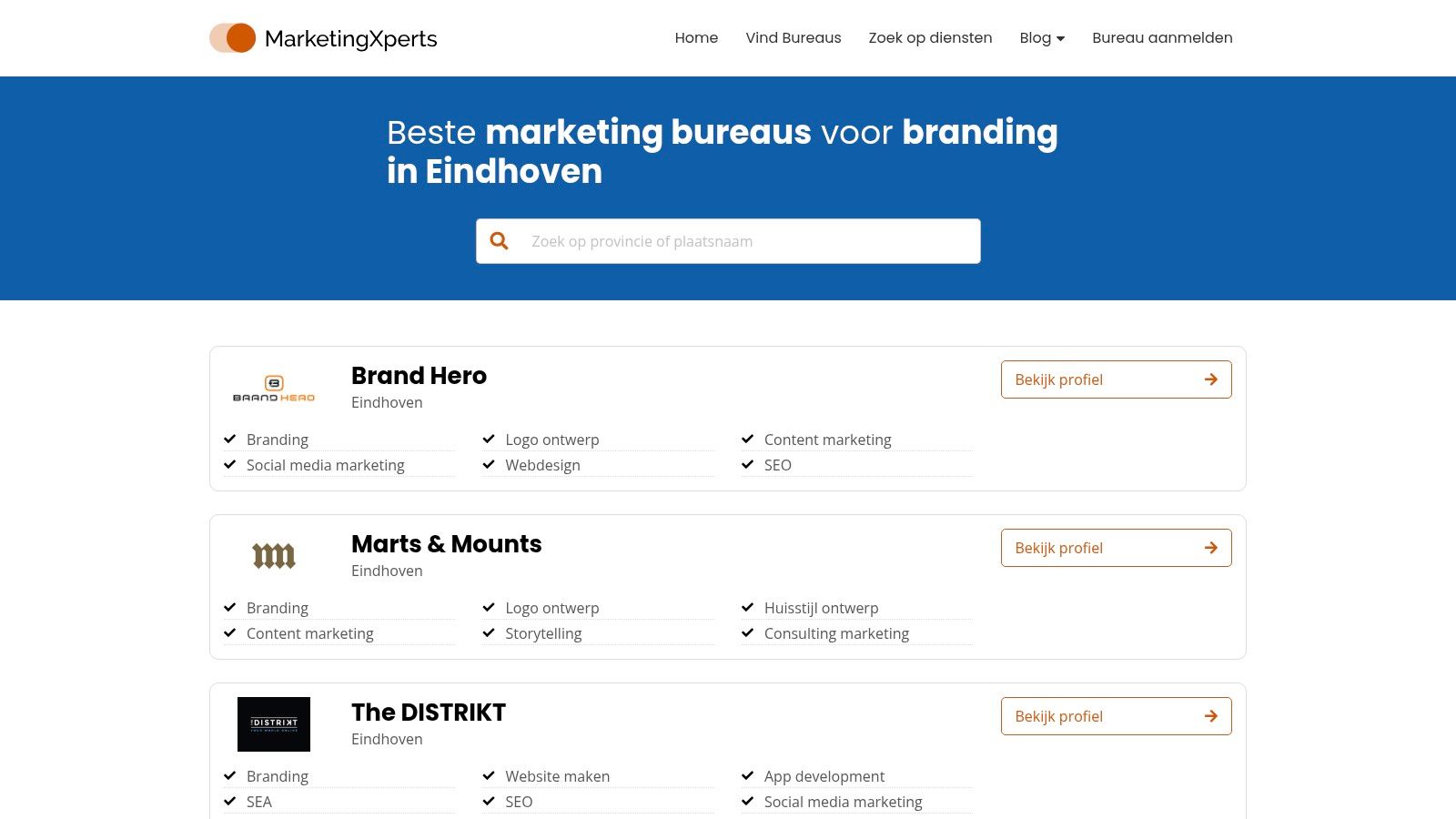 MarketingXperts – Beste branding bureaus in Eindhoven