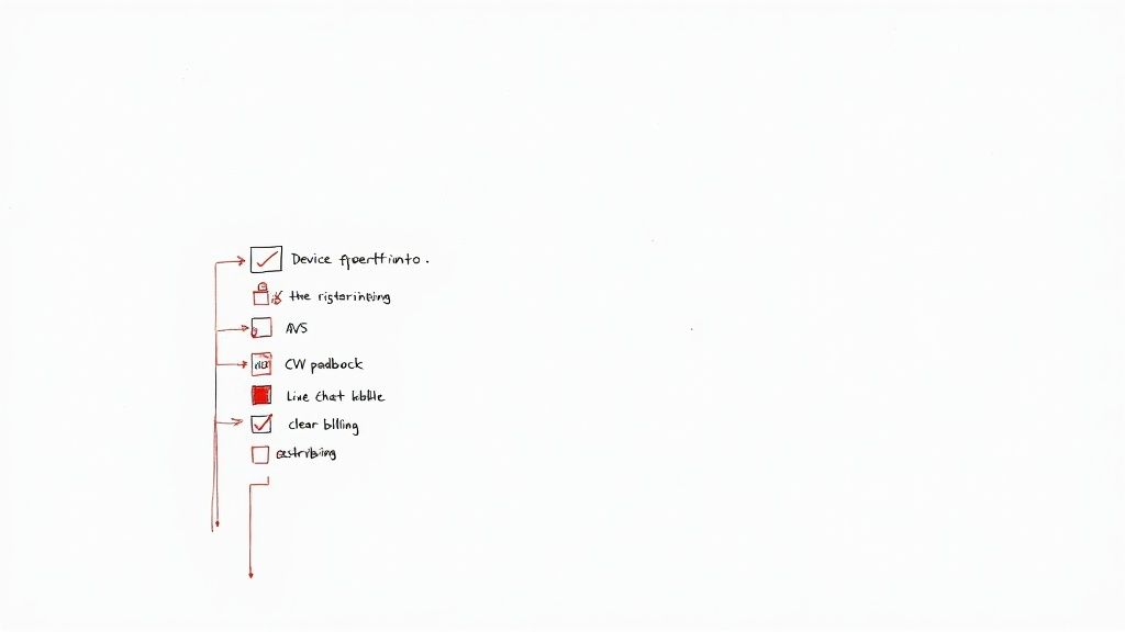 Merchant reviewing fraud alerts