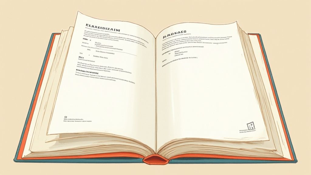 Una persona che organizza libri su uno scaffale, simboleggiando la struttura di una bibliografia