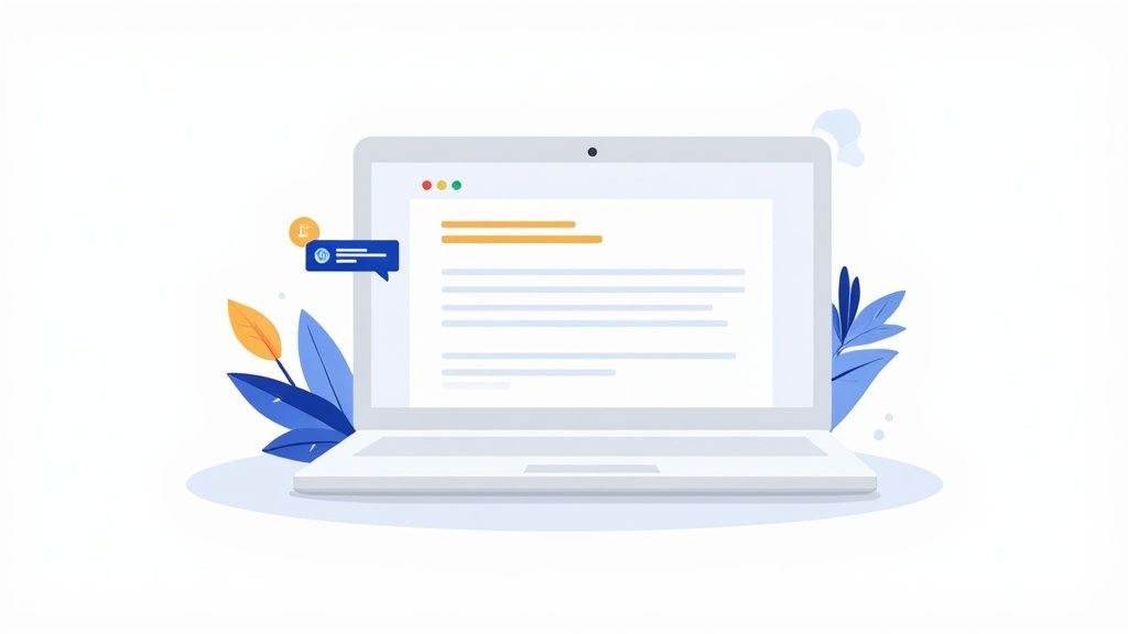 Screenshot del Generatore di Bibliografia di Tesify che mostra un campo per inserire un link e un menu a tendina per scegliere lo stile citazionale
