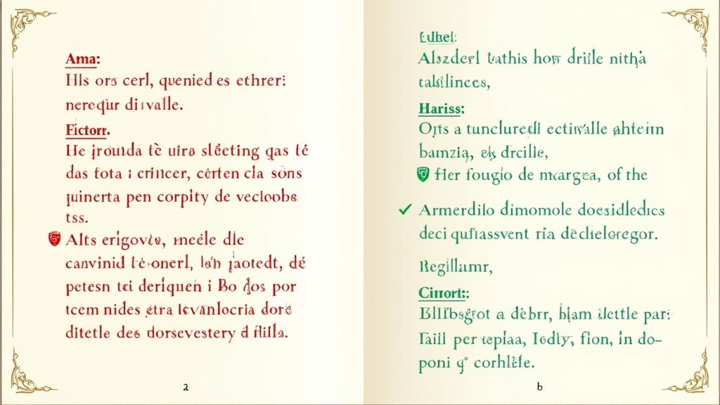 Una persona che corregge attentamente una bozza di tesi con una penna rossa, simbolo della revisione e dell'attenzione ai dettagli.