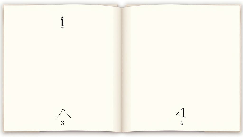 Dettaglio di una pagina di tesi con note a piè di pagina e numerazione in evidenza