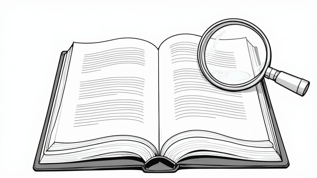 Studentessa sorridente mentre scrive la sua tesi di laurea al computer