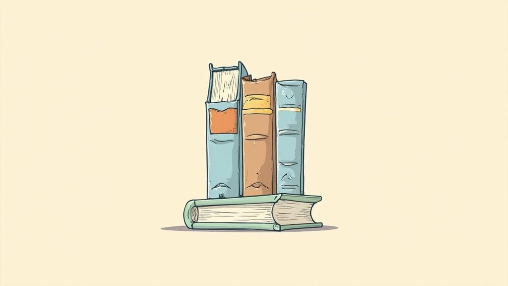 Una scrivania ordinata con diversi libri aperti su stili di citazione, evidenziatori e un laptop, a simboleggiare lo studio delle diverse normative accademiche