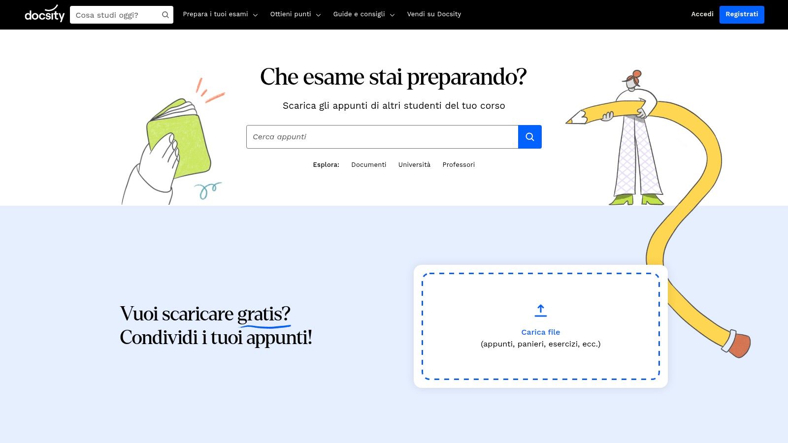 Esempi di tesi di laurea e appunti su Docsity