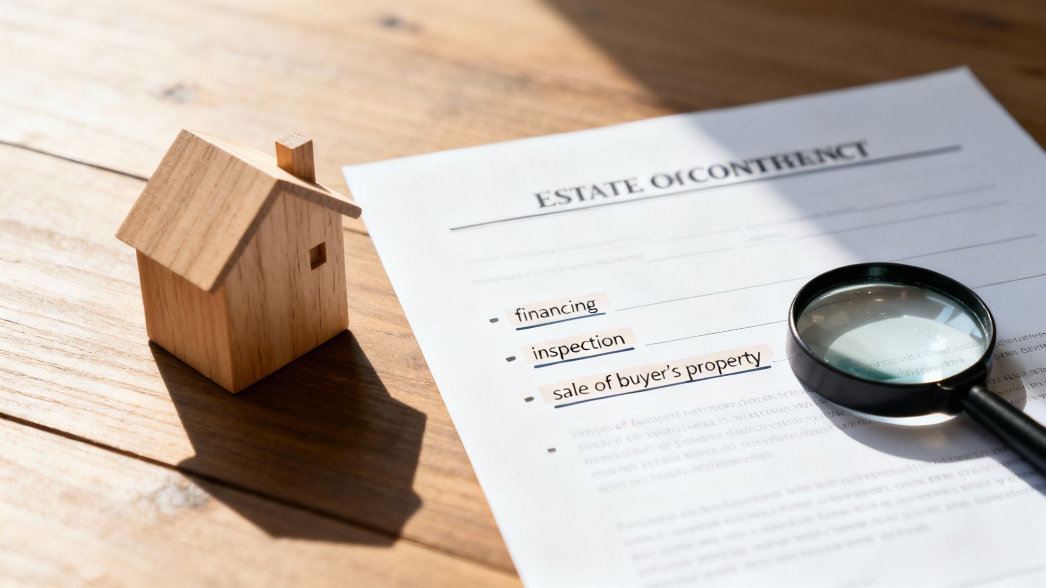 A protective shield icon hovering over a house document.