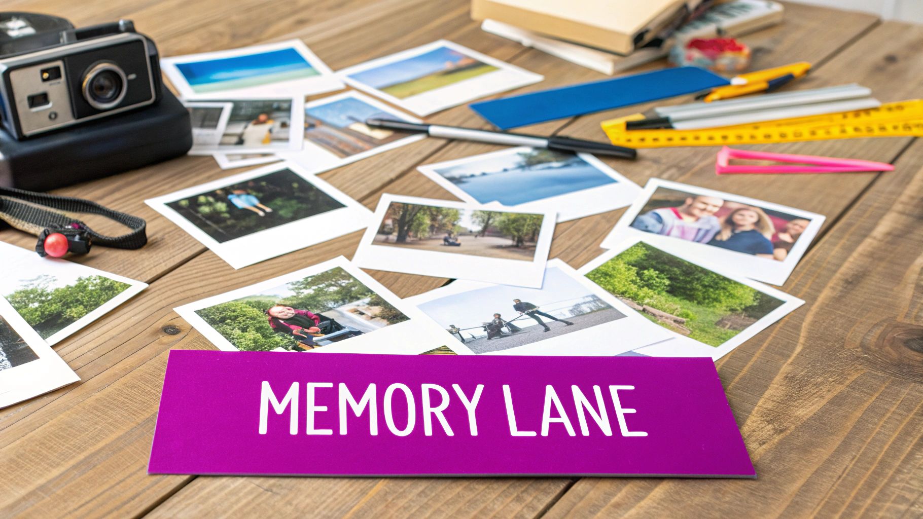 Photo Collage Memory Lane Posters