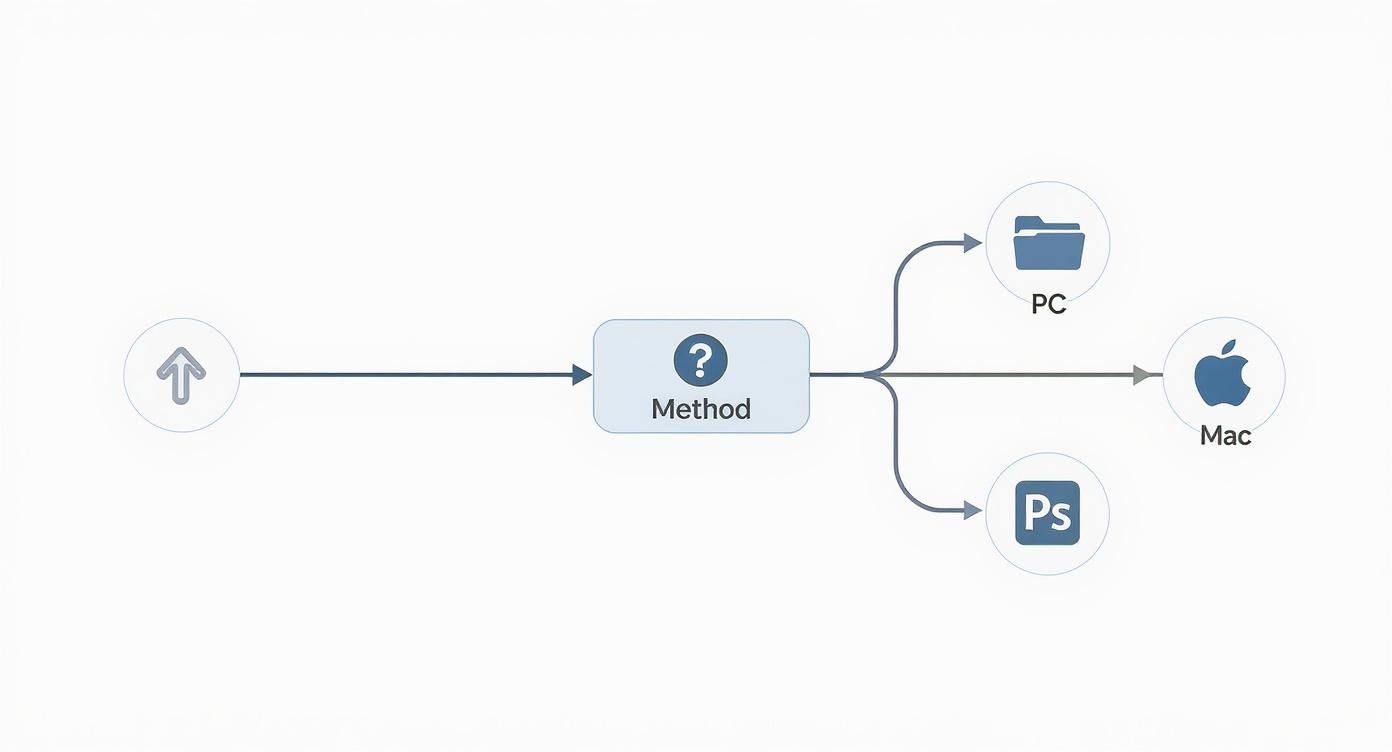 Infographic about check resolution of image