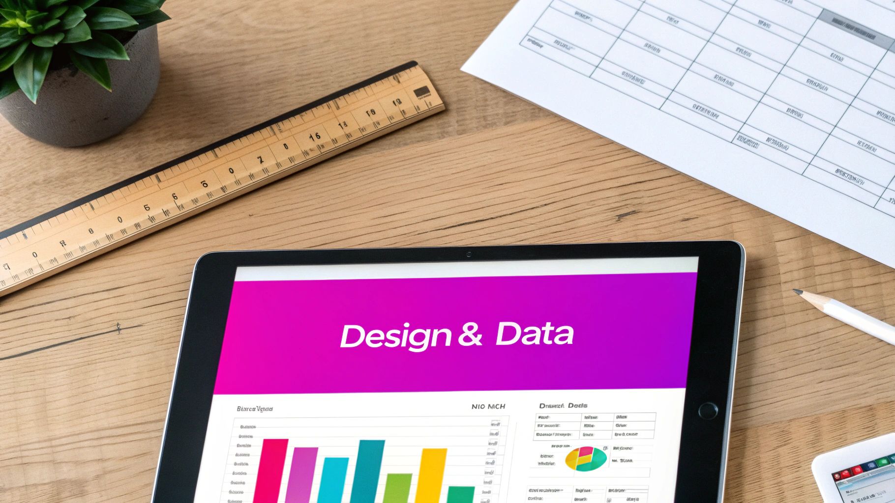 A screenshot of the Bulk Image Generation platform showing an ID card template and a corresponding data spreadsheet.