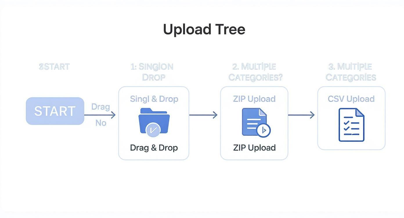 Infographic about how to image upload