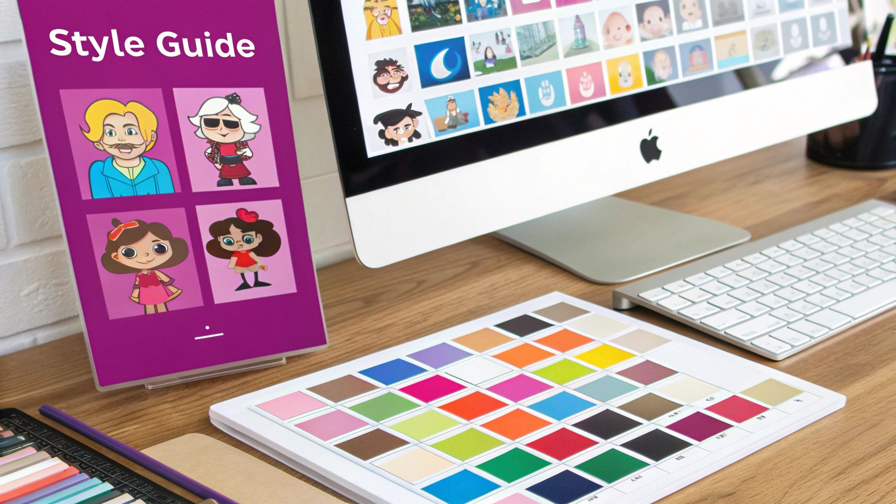 Screenshot from an article showing trending cartoon styles including 90s retro and hyperrealism.