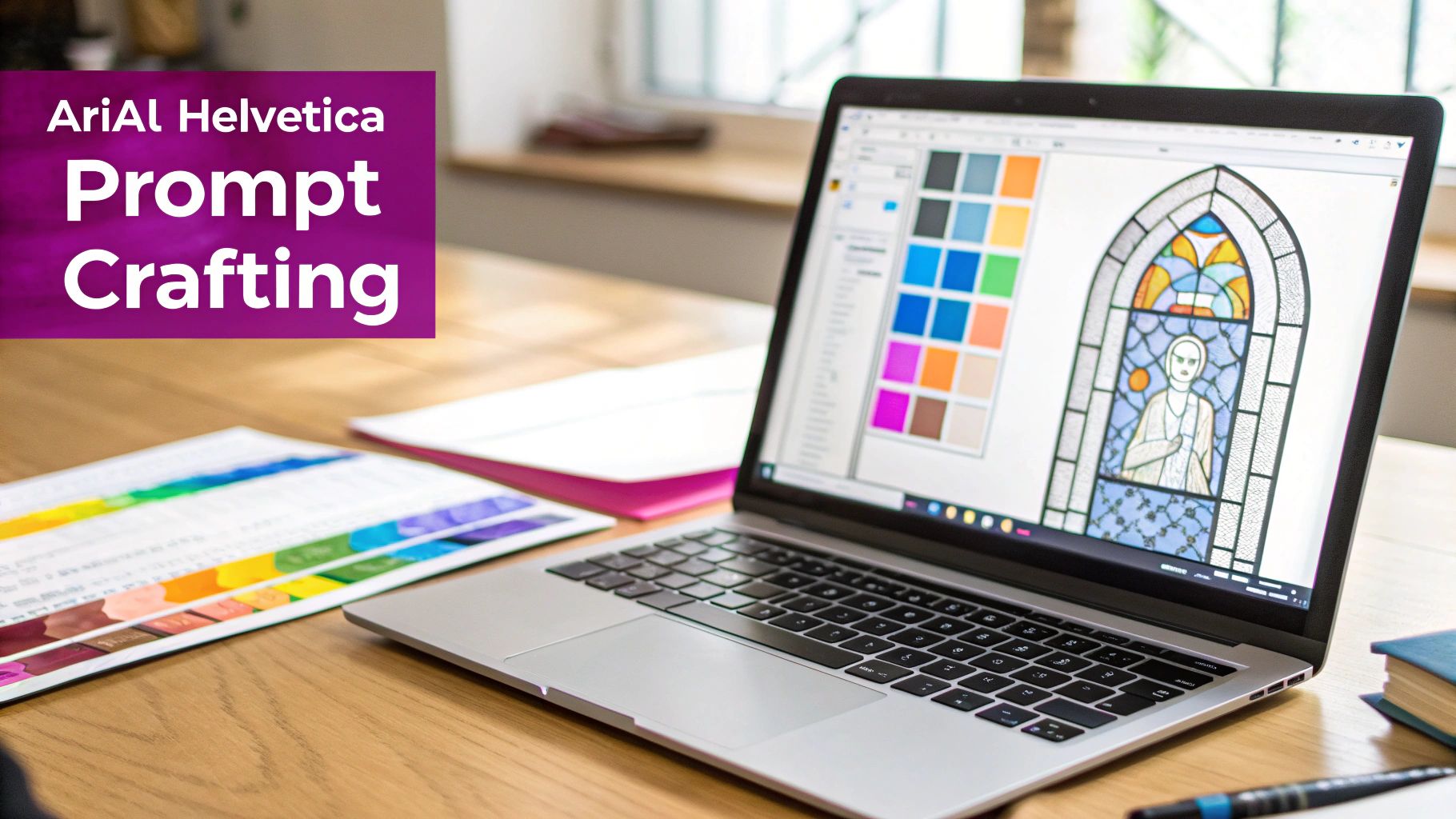 Create a Stunning Stained Glass Window Image with AI
