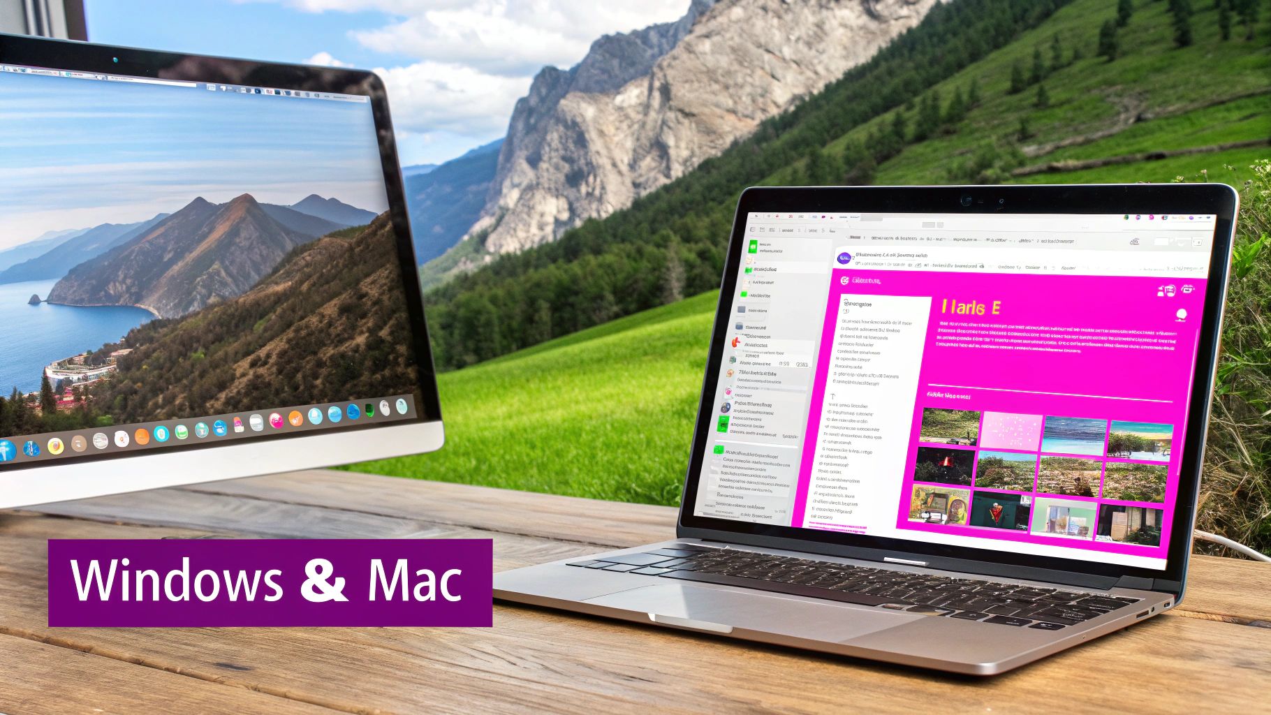 A person using a laptop to check the resolution of a detailed digital image, with code and data overlays indicating pixel dimensions and quality analysis.