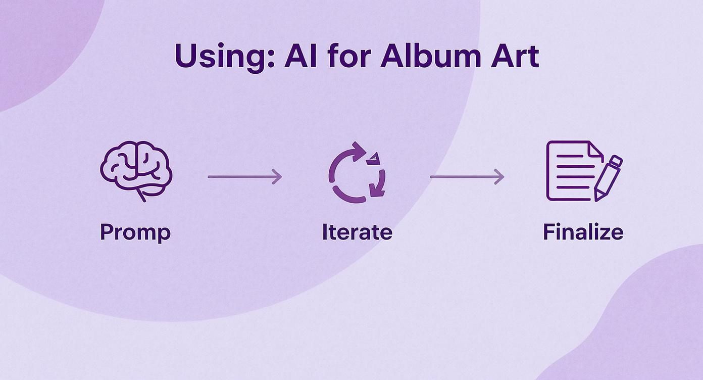 Infographic about album cover maker for music