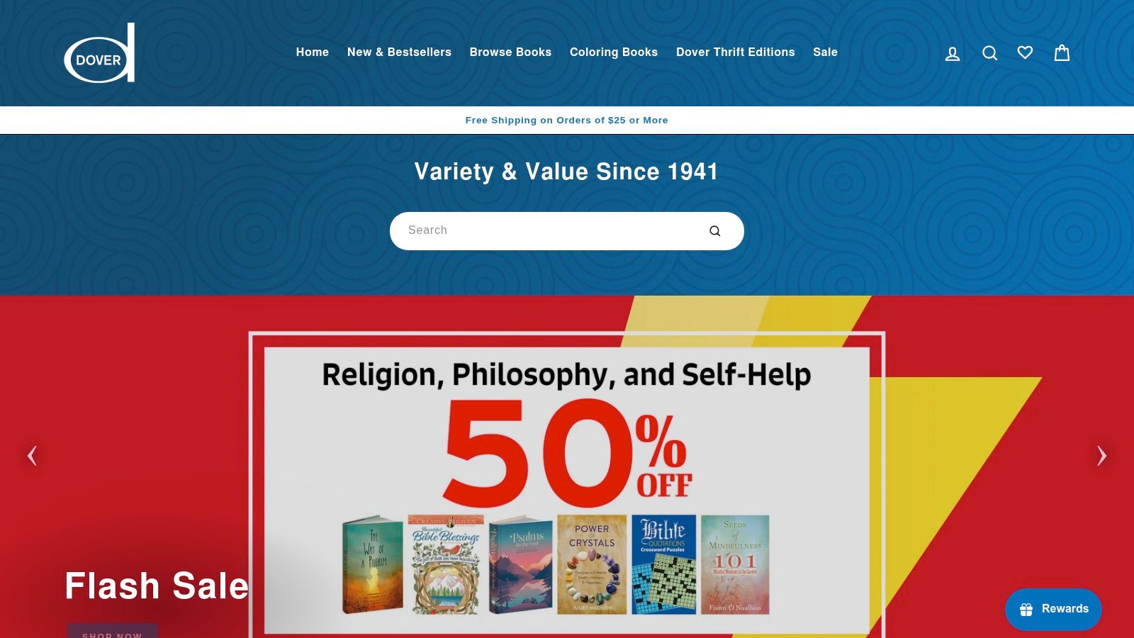 Dover Publications (Creative Haven + free samples)