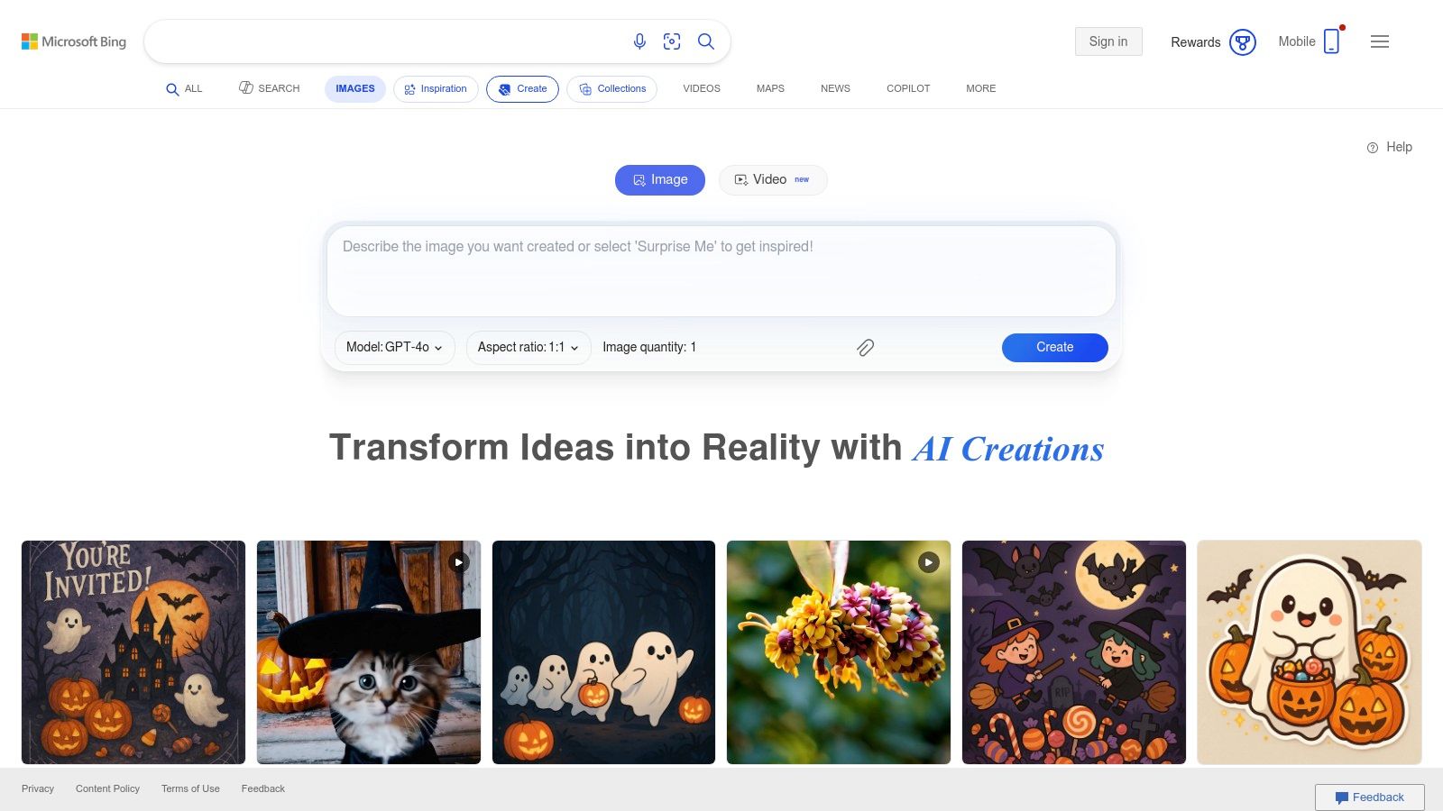 Microsoft Copilot Image Creator (Bing Image Creator/Designer)