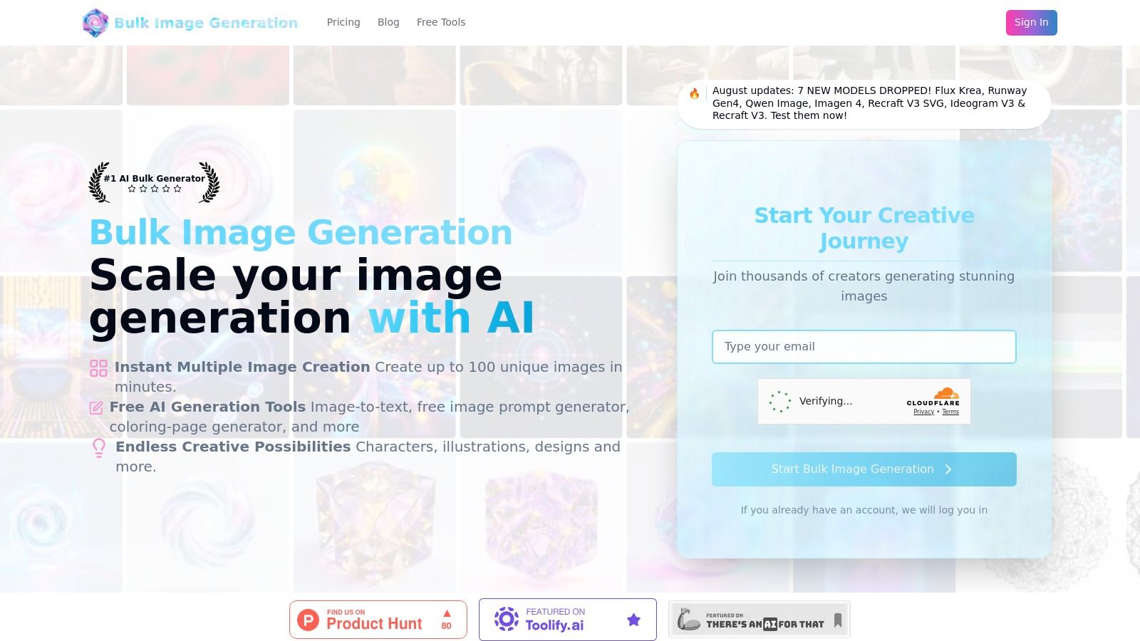 Bulk Image Generation