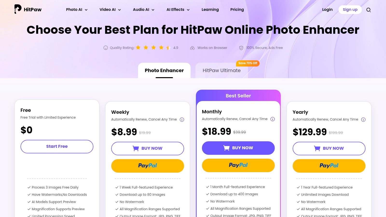 HitPaw Photo Enhancer (Online)