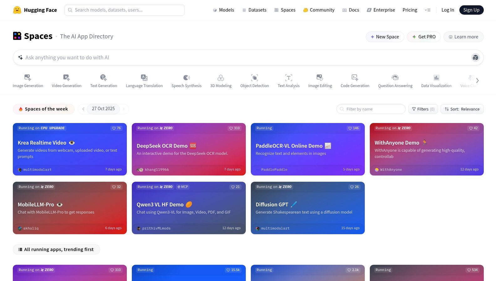 Hugging Face Spaces