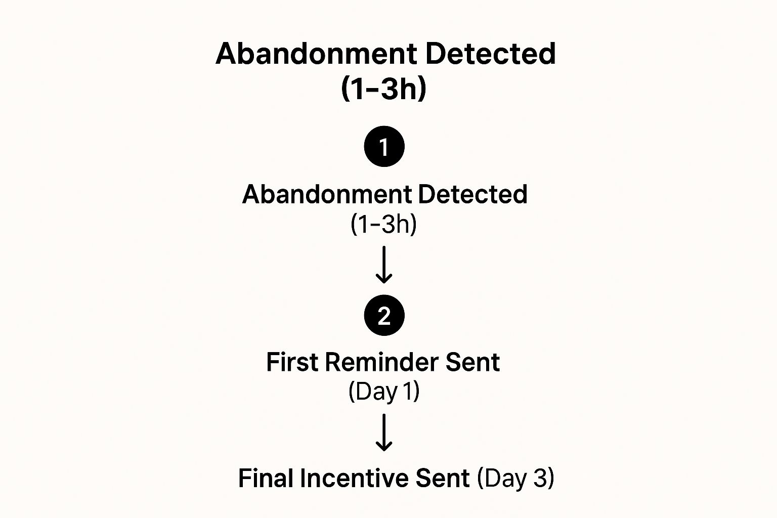 Infographic showing key data about Abandoned Cart Recovery Emails