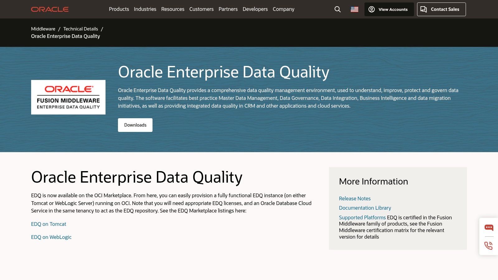 Oracle – Enterprise Data Quality (EDQ)