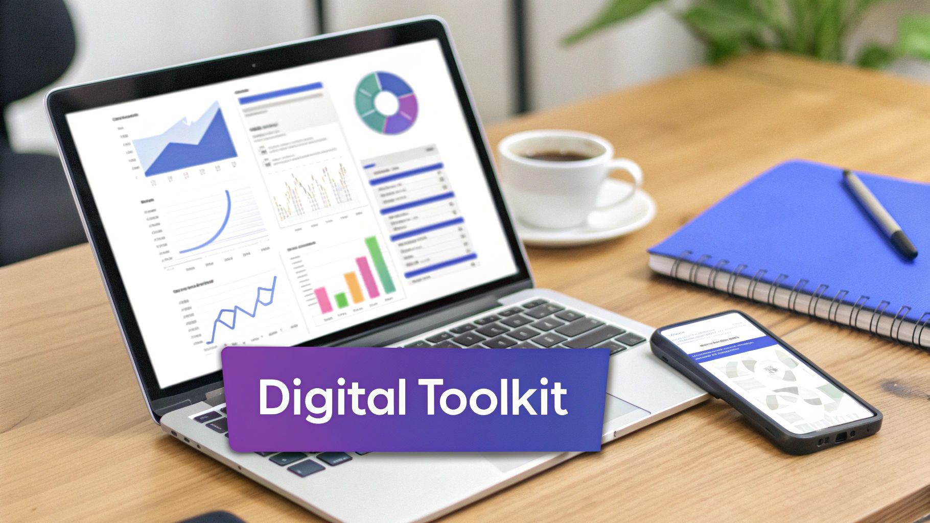 A person working on a laptop with a modern, travel-themed website on the screen.