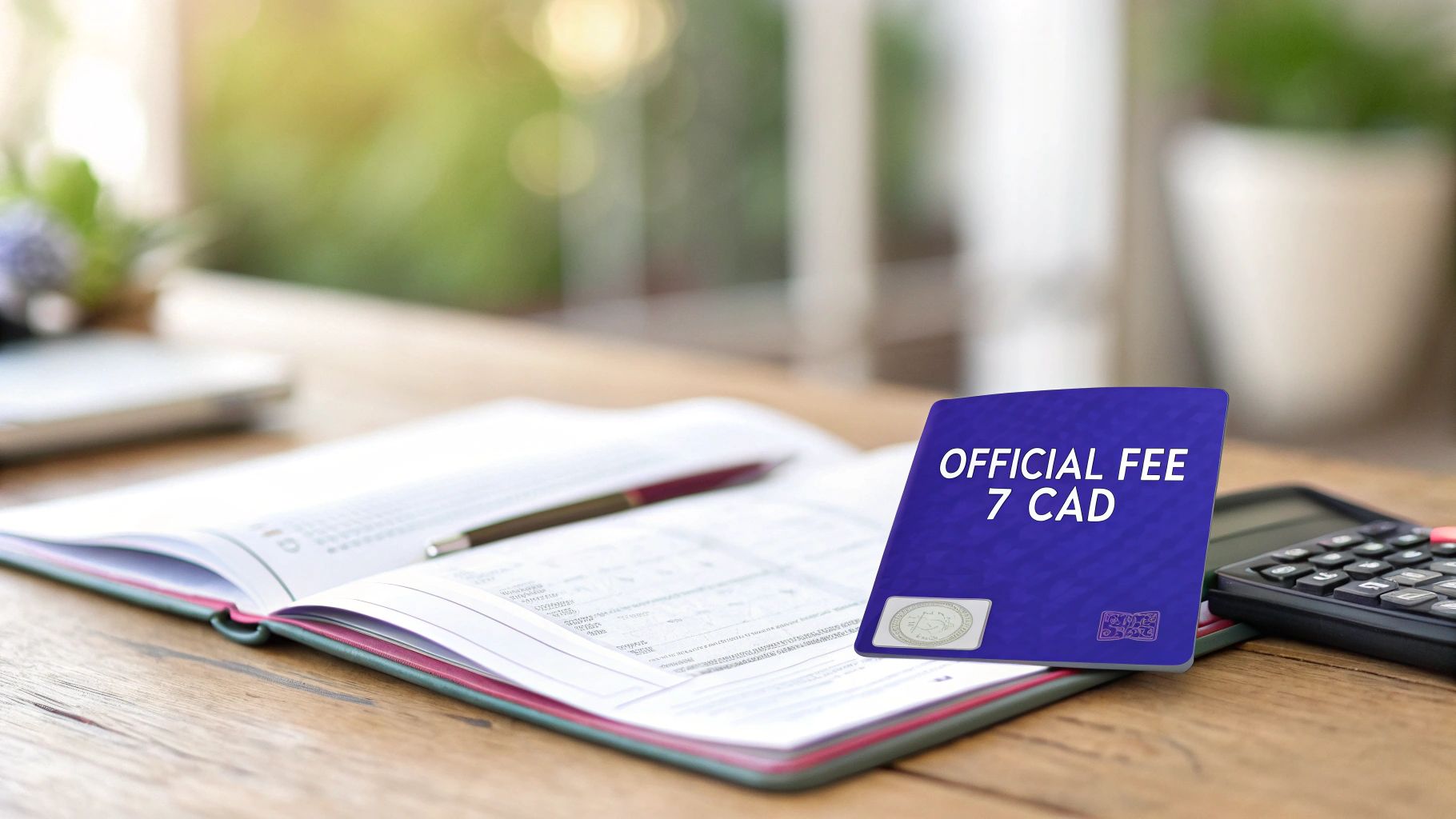 A person paying for their Canada eTA application online with a credit card.