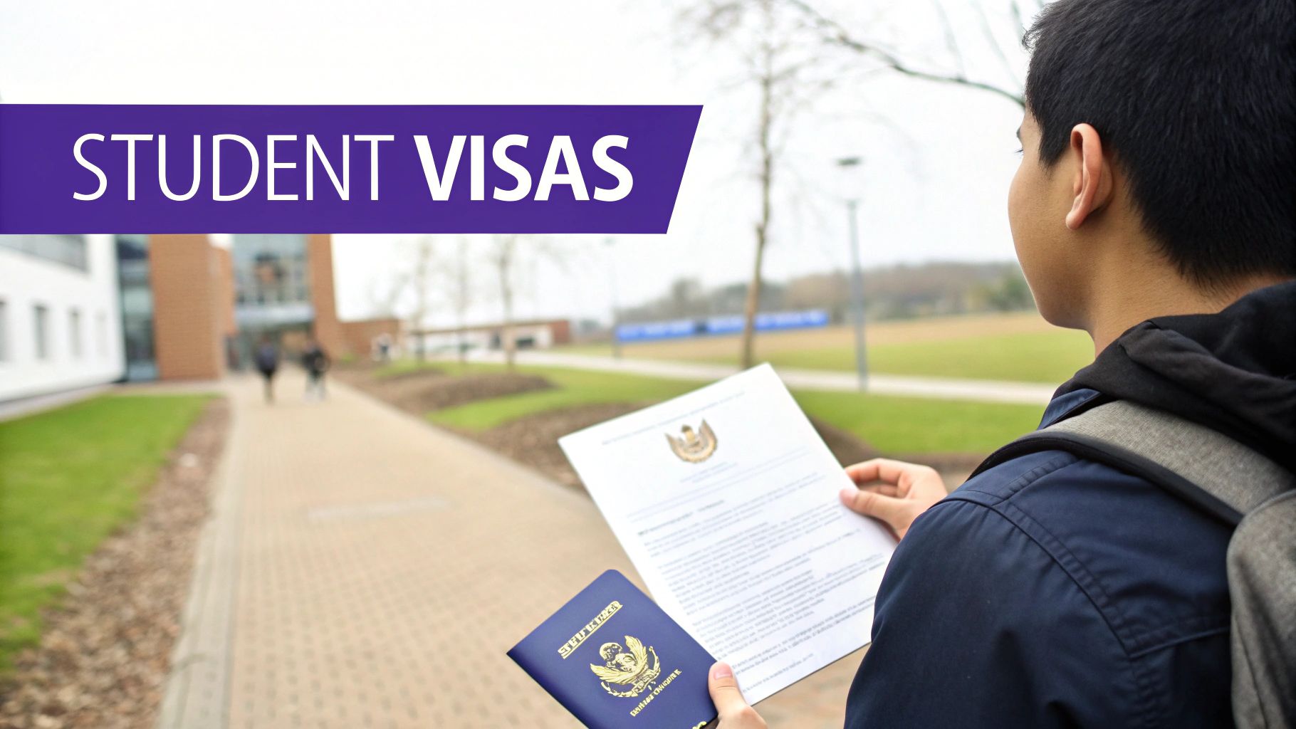 A group of diverse students studying together in a modern university library.