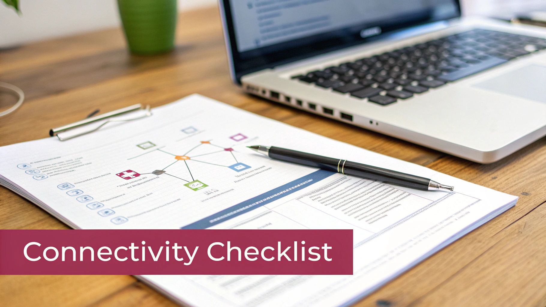 Finding Your Best Business Broadband Solutions A Person At A Desk With A Checklist, Making A Decision About Their Business Broadband Solution.