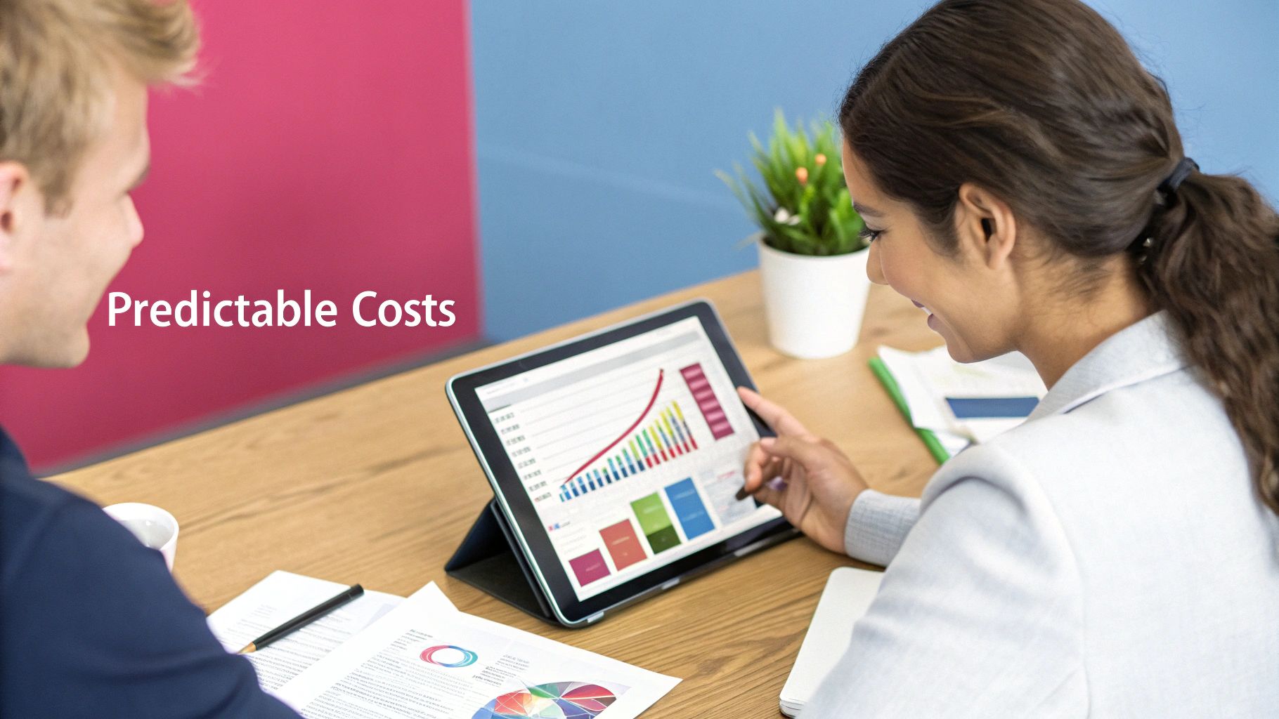 Boost Efficiency With Managed It Services Support A Professional Business Team Collaborating In A Modern Office, Showing The Benefits Of Managed It Support.