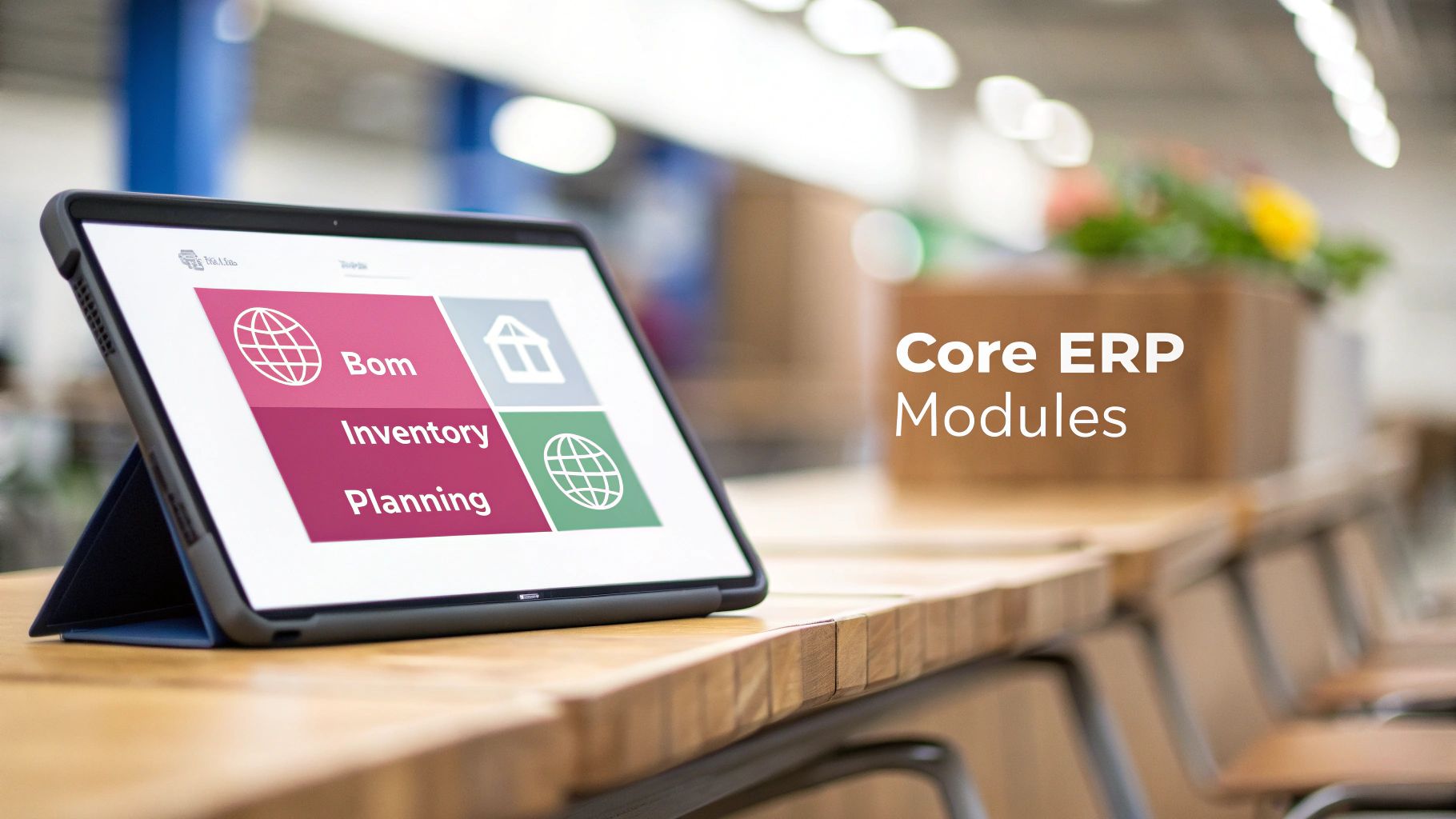 Erp In Manufacturing: A Guide To Boosting Efficiency And Cutting Costs A Detailed Diagram Showing The Interconnected Modules Of An Erp System
