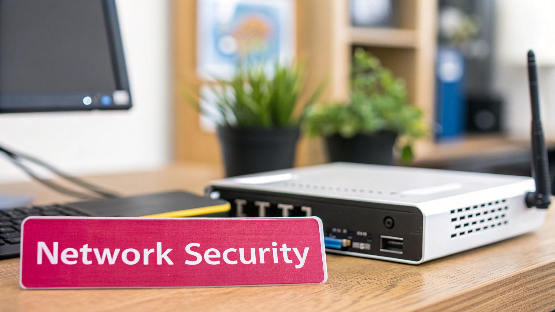 What Is Network Infrastructure? A Uk Business Guide A Digital Padlock Icon Overlaid On A Network Diagram, Symbolising Robust Network Security Measures.