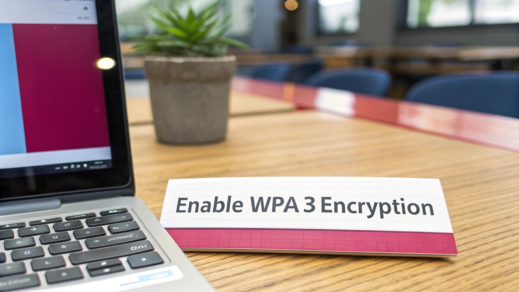 Robust Security For Wifi Your Business Can Trust Woman Configuring A Network Router On A Laptop