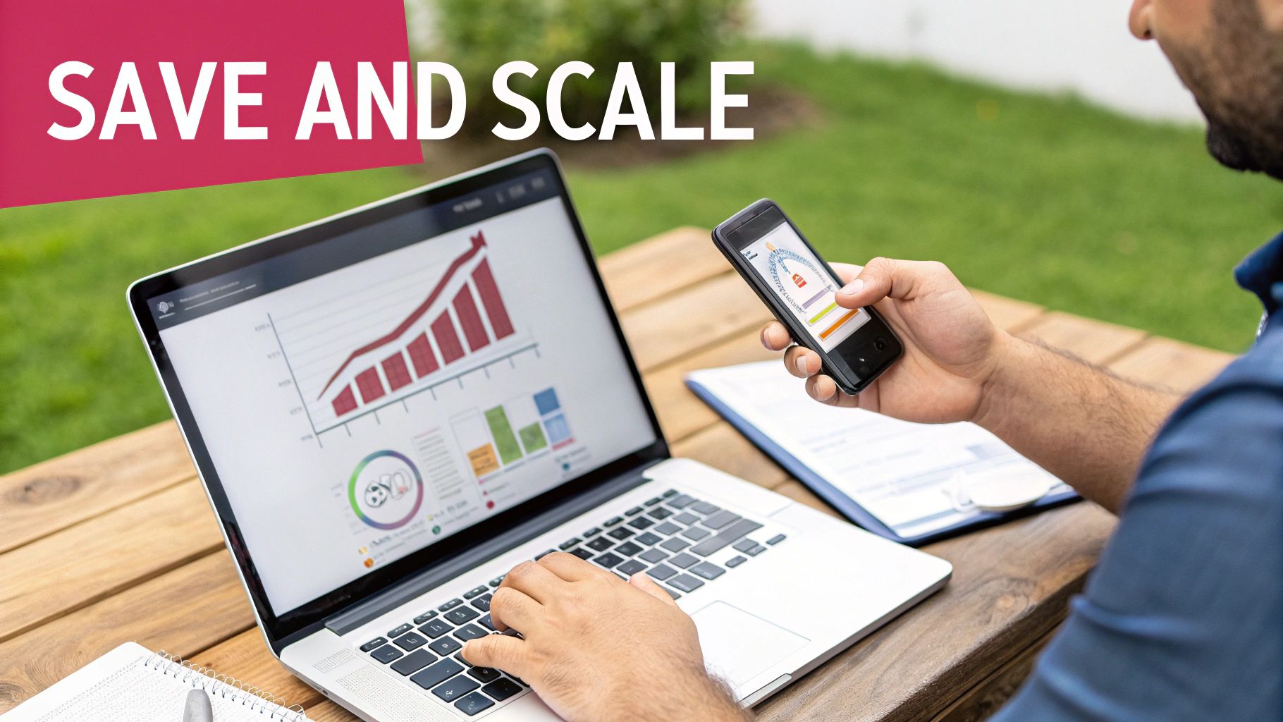 A Guide To Business Voice Over Ip For Uk Firms A Person Smiling While Participating In A Voip Conference Call On Their Laptop