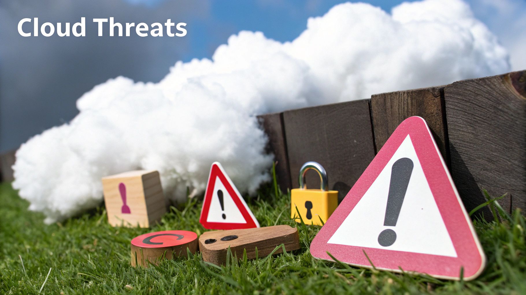 What Is Cloud Computing Security Explained A Visual Representation Of Cloud Security Threats, With Icons For Misconfiguration, Insecure Apis, And Unauthorised Access.