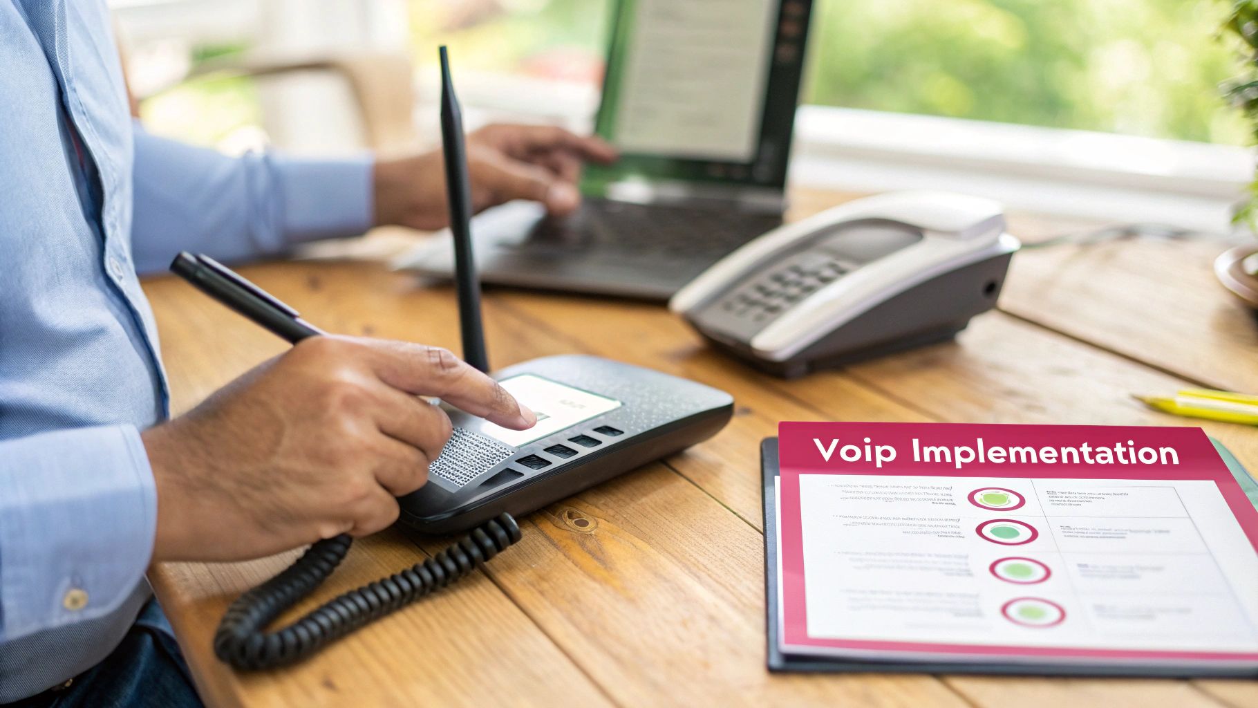 Uk Voip Solutions For Small Businesses Explained A Team Of Professionals Collaborating In A Modern Office, Using Various Devices Connected To Their Voip System.