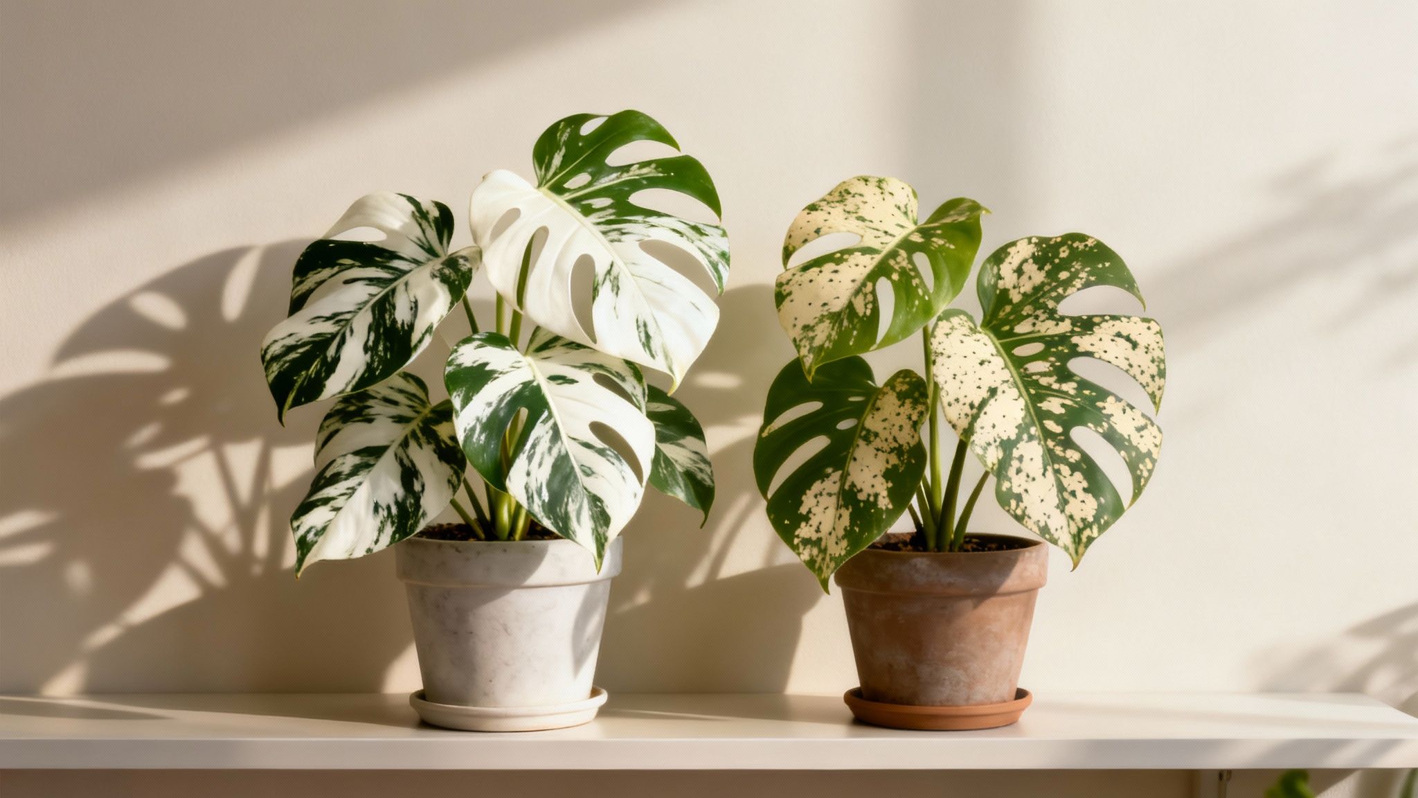 A close-up shot of a variegated <a href=