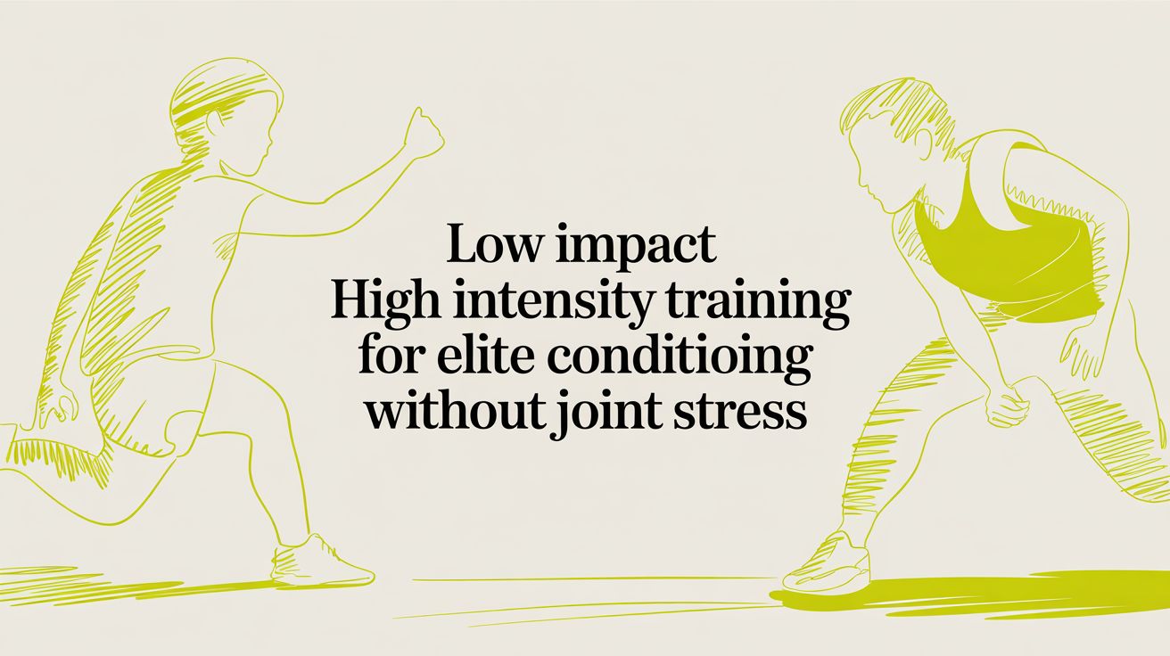 Low Impact High Intensity Training for Elite Conditioning Without Joint Stress