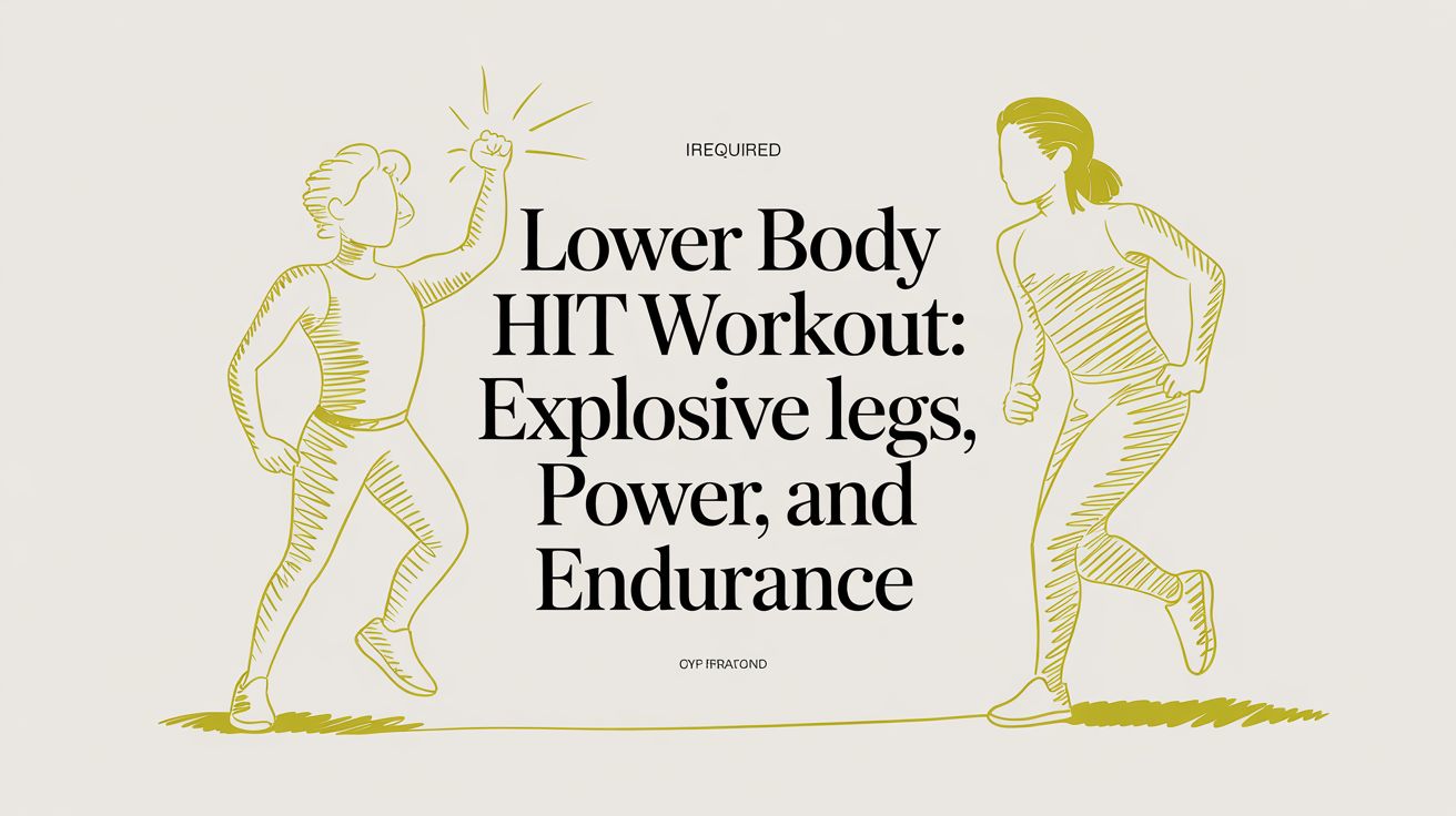 Lower Body HIIT Workout: Build Explosive Power and Endurance