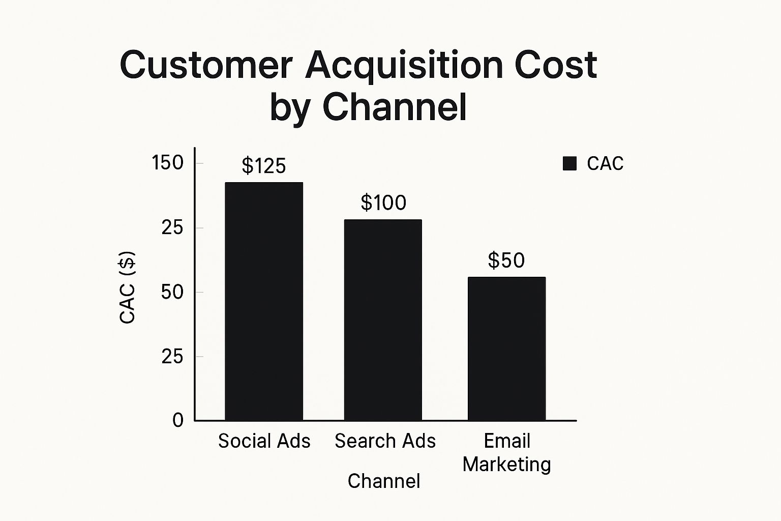 Infographic about customer acquisition cost calculator