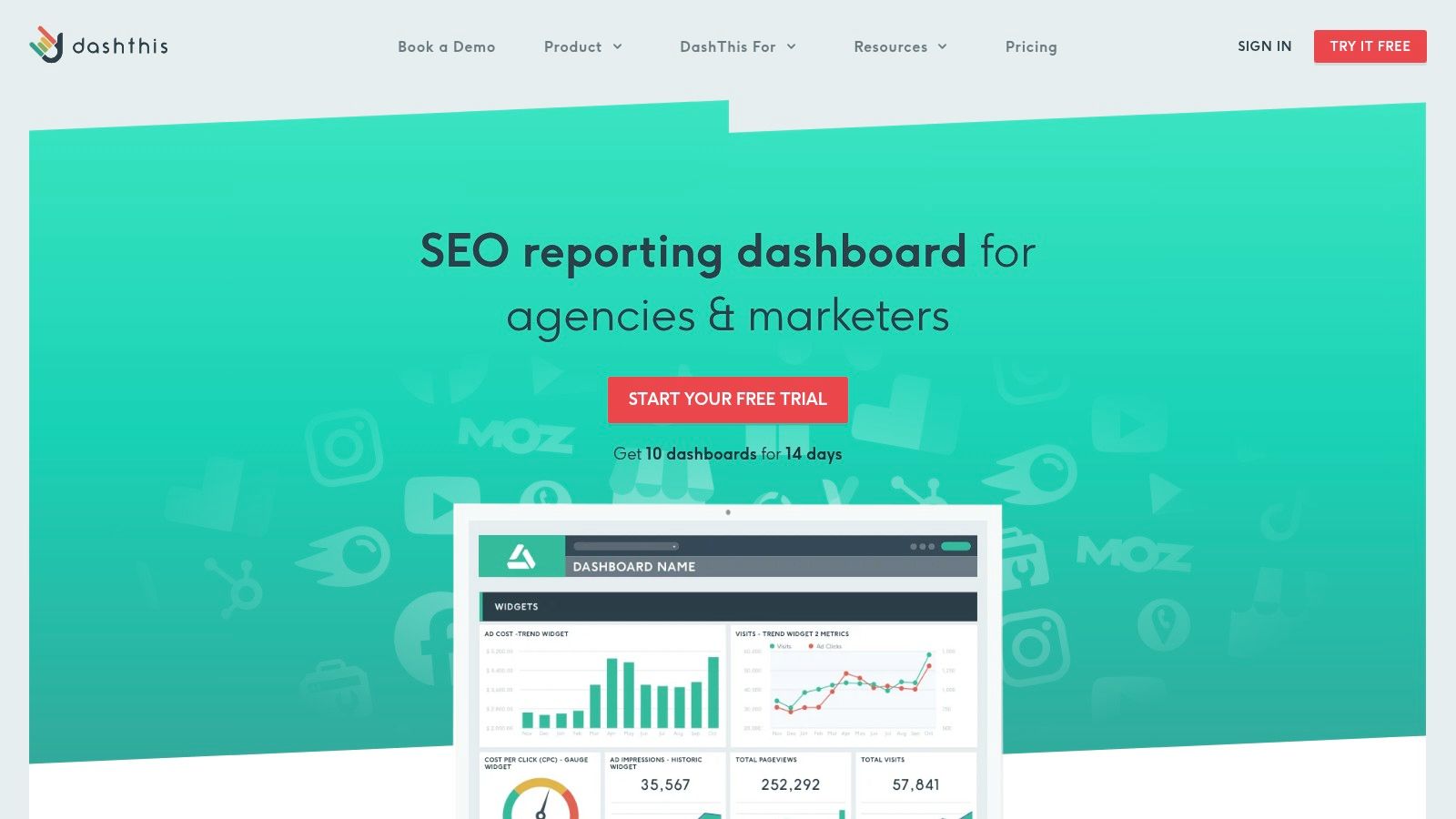 DashThis – SEO Reporting Dashboards