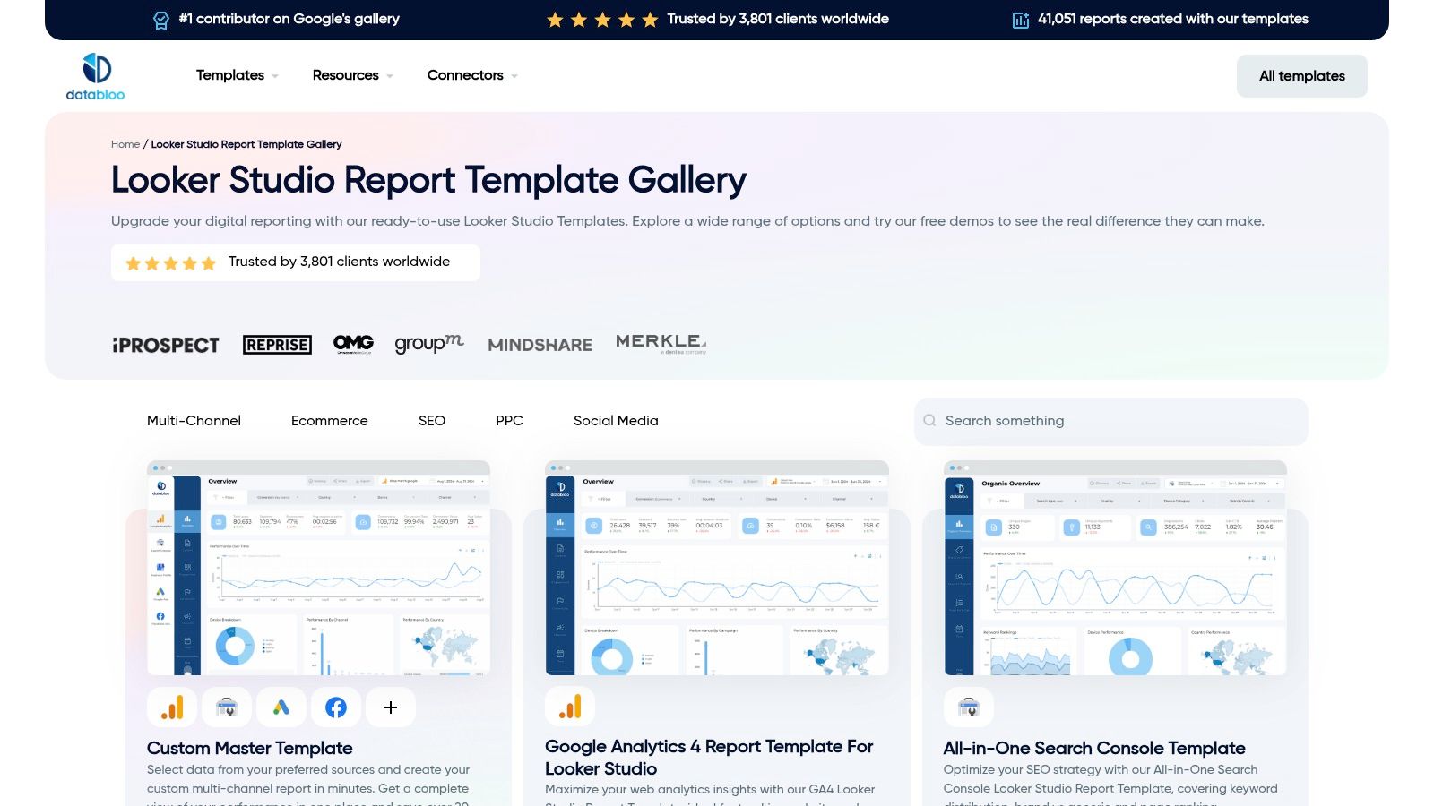 Data Bloo – Premium Looker Studio SEO Templates