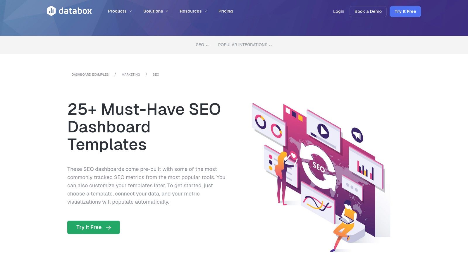 Databox – SEO Dashboard Templates