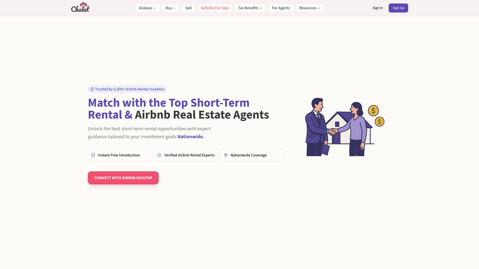 Chalet's vetted real estate agent directory for connecting 1031 exchange investors with STR-specialist professionals