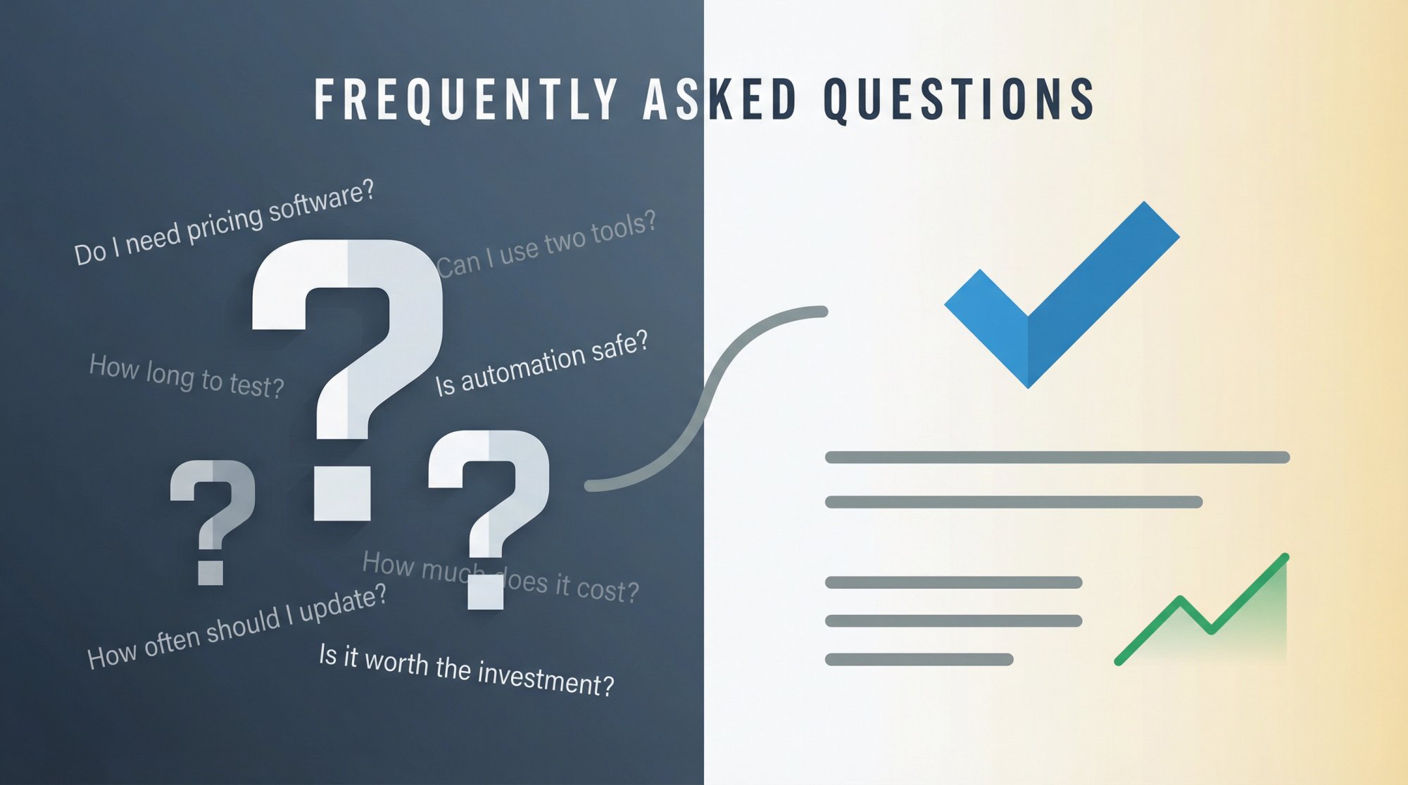 Editorial illustration of Airbnb hosts getting expert answers about pricing software decisions and common concerns