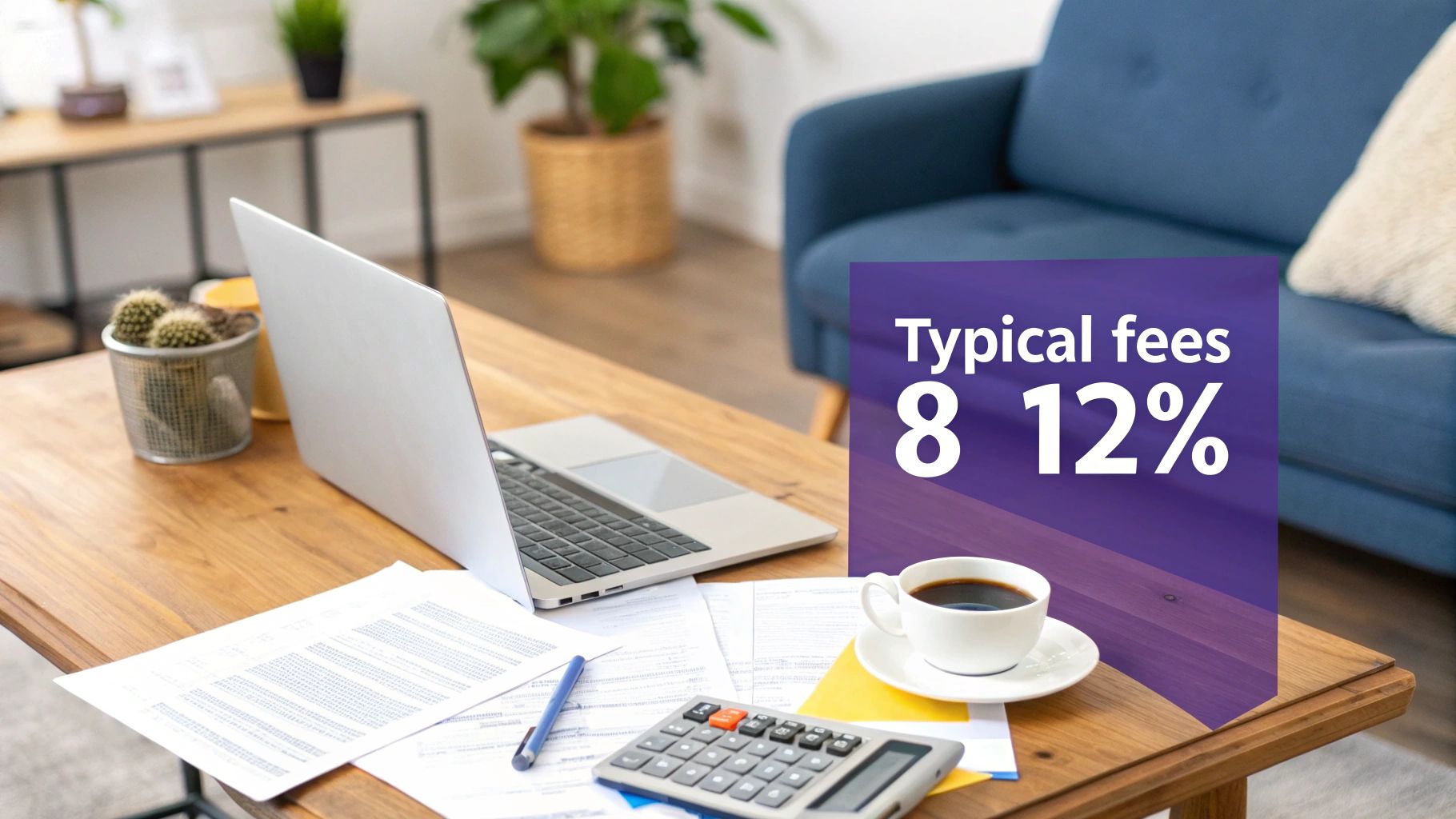 Landlord reviewing fees